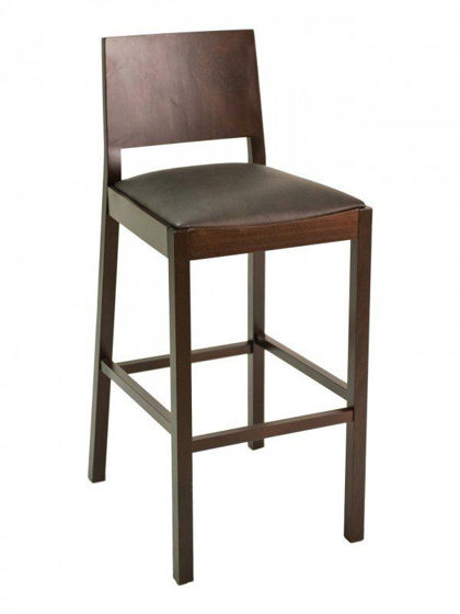 Picture of CON-04B florida seating wood bar stool