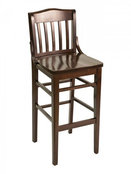 Picture of FLS-02B florida seating wood bar stool