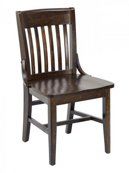 Picture of FLS-02S-NV FLAT BACK florida seating wood dining chair