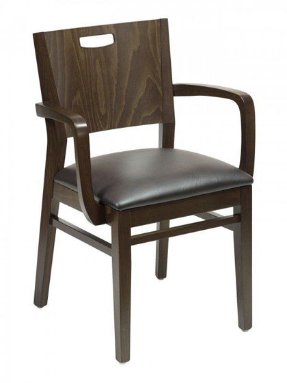 Picture of CN-AXTRID A florida seating wood dining restaurant arm chair