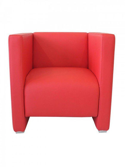 Picture of ZURICH ARMCHAIR – RED florida seating wood dining restaurant chair