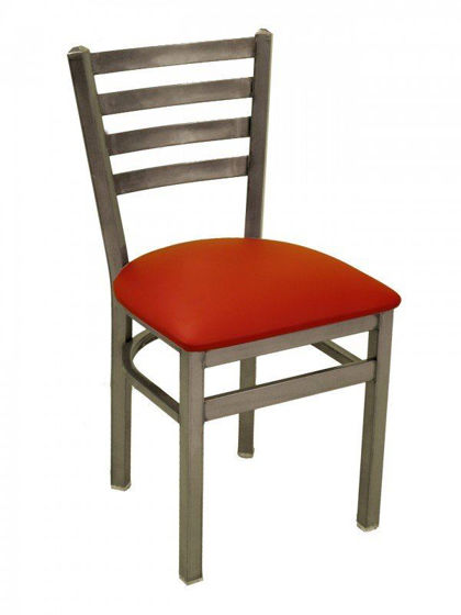 Picture of MET-05S CLEAR florida seating metal dining restaurant chair with upholstery