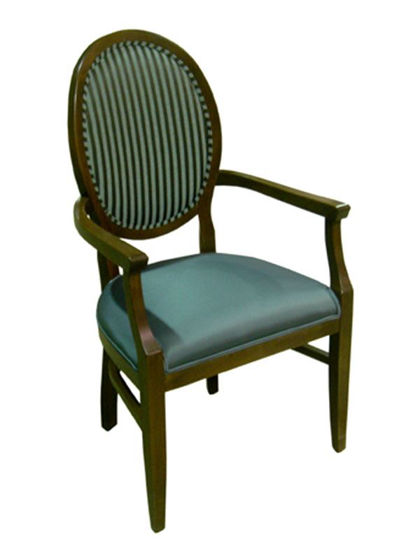 Picture of HC-672A florida seating wood dining restaurant chair with upholstery