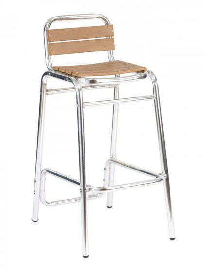 Picture of BAL-601 florida seating aluminum dining restaurant bar stool