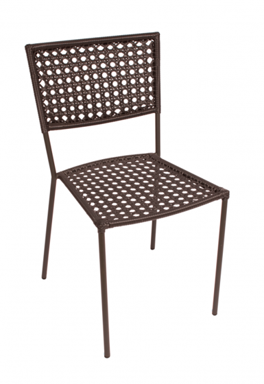 Picture of DV601A Chianti Side Chair Anthracite Frame Blk Wicker