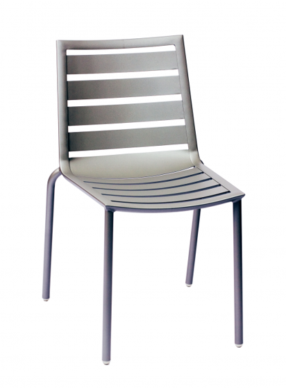 Picture of DV450TS South Beach Aluminum Side Chair Titanium Silver