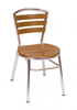 Picture of MS308STKBL Norden Stacking Side Chair Synthetic Teak 
