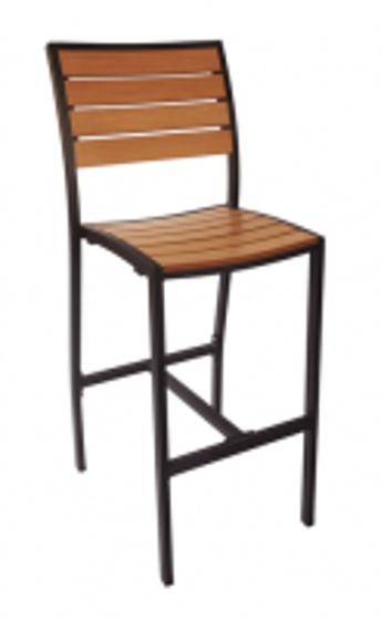 Picture of PH102BTKSV Largo Side Barstool Synthetic Teak 