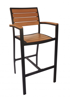 Picture of PH101BTKSV Largo Arm Barstool Synthetic Teak 