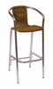 Picture of MS51BTN Madrid Arm Barstool  Wicker Anodized Aluminum