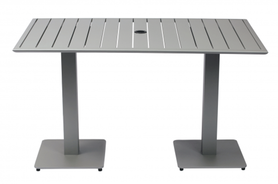 Picture of DVS2432TS South Beach Rectangle Table - Titanium Silver Powder Coat 