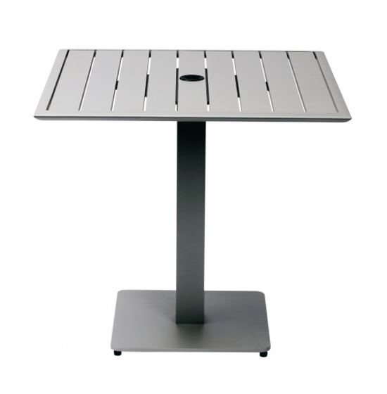 Picture of DVS3232TSU South Beach Square Table - Titanium Silver Powder Coat  