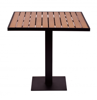 Picture of PH2432TKSVU Longport Rectangle Synthetic Teak Top - Umbrella Hole Optional