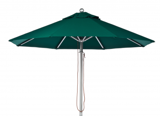 Picture of U6.5ASL-BL Four panel Umbrella, Fiberglass Frame, Aluminum pole in Silver Finish