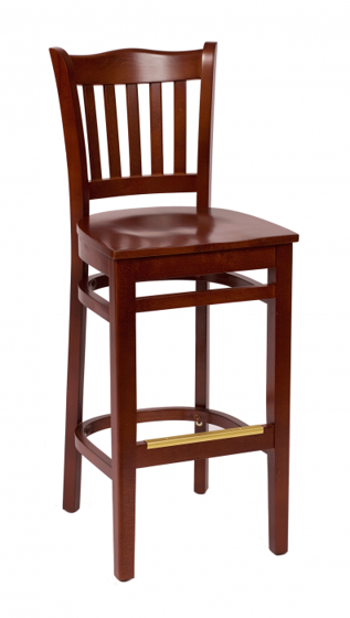 Picture of LWB7218HOHOW Princeton School Barstool Chair Wood Seat