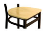 Picture of 2161BBLW-SB Polk Barstool Perforated Back Wood Seat