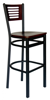 Picture of 2151BCHW-CHSB Espy Barstool Slot Back Wood Seat