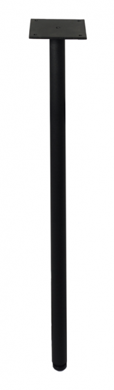 Picture of TB-P125 1 1/4" Pin Leg Base - Black Wrinkle Finish