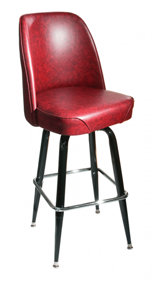 Picture of RBSFBKT-WIN Wine Exton Square Bucket Barstool Vinyl Seat