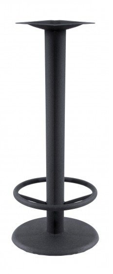 Picture of TB-184RTFR 18" Round Base - Bar Height with Foot-Ring - 4" Column - 10 5/8" Welded Plate