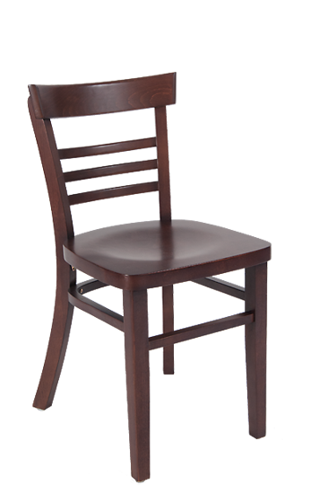 Picture of ERP-B1099 Beechwood Chair in Walnut Finish with Veneer Seat in Walnut