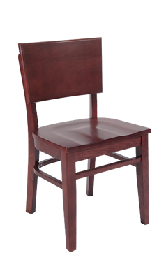 Picture of ERP-B1098 Beechwood Chair with Wooden Seat in DM