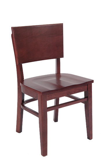 Picture of ERP-B1098 Beechwood Chair with Wooden Seat in DM