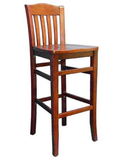 Picture of ERP-B1030-BS Beechwood Vertical Slat Barstool