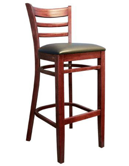 Picture of ERP-B1100-BS Beechwood Ladder Back Barstool