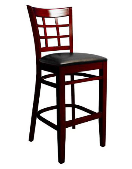 Picture of ERP-B1025-BS Beechwood Window Back Barstool