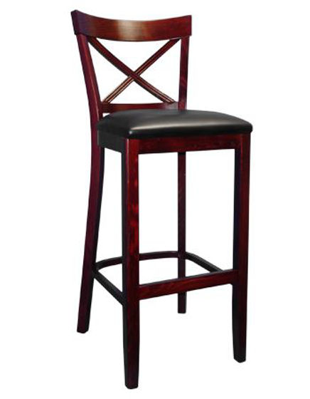 Picture of ERP-B1032-BS Beechwood X Back Barstool