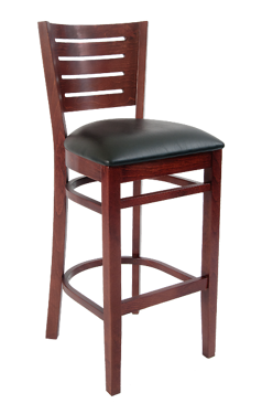 Picture of ERP-B1096-BS Beechwood Darby Series Slat Back Restaurant Barstool