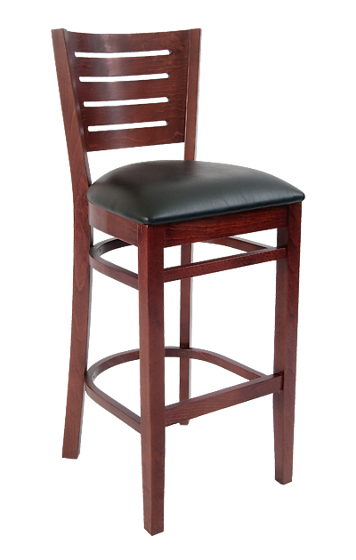 Picture of ERP-B1096-BS Beechwood Darby Series Slat Back Restaurant Barstool