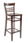 Picture of ERP-B1099-BS Beechwood Barstool in Walnut Finish with Veneer Seat in Walnut