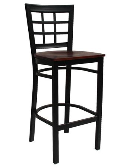 Picture of ERP-133-BS Window Back Metal Barstool