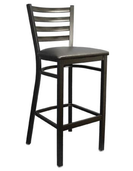 Picture of ERP-135-BS Ladder Back Metal Barstool