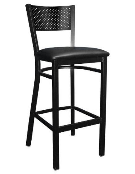 Picture of ERP-141-BS Perforated Back Metal Barstool