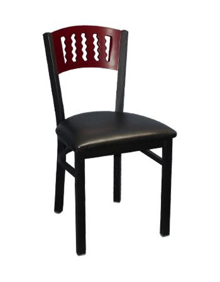 Picture of ERP-170 Wavy Slot Back Metal Chair