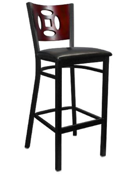 Picture of ERP-168-BS Courtyard Window Back Metal Barstool