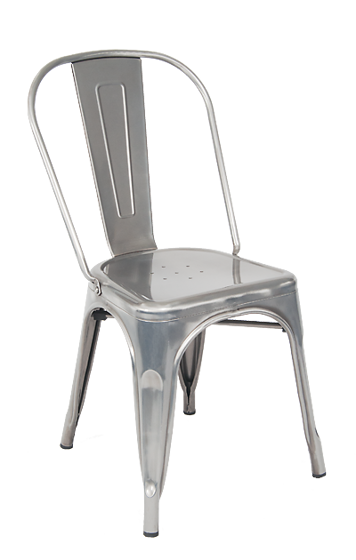 Picture of ERP-11C Clear Coat Tolix Style Metal Chair
