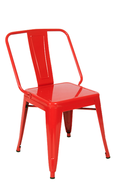 Picture of ERP-13R Iron Tolix-Style Dining Chair, Red