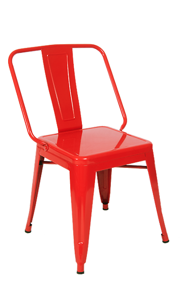 Picture of ERP-13R Iron Tolix-Style Dining Chair, Red