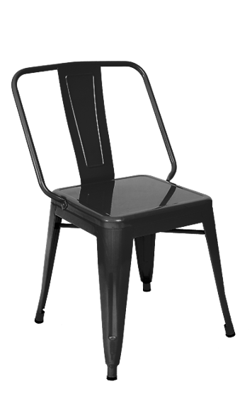 Picture of ERP-13B Iron Tolix-Style Dining Chair, Black