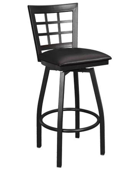 Picture of ERP-133-BSS Swivel Window Back Metal Barstool