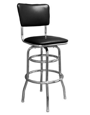 Picture of ERP-200-5 Swivel Chrome Metal Barstool