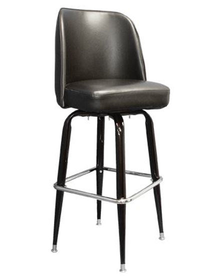 Picture of ERP-200-6 Swivel Barstool w/ Black Finish Base