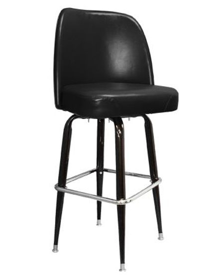 Picture of ERP-200-6XL Swivel Barstool w/ Black Finish Base, Jumbo