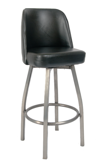 Picture of ERP-200-8 Swivel Barstool with clear coat base