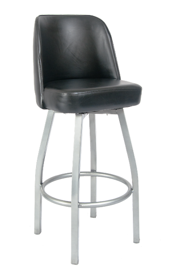 Picture of ERP-200-9 Swivel Barstool with Grey Finish Base