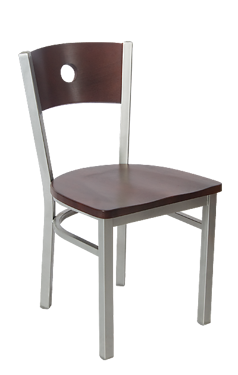 Picture of ERP-183 Grey Finish Circle Back Metal Chair
